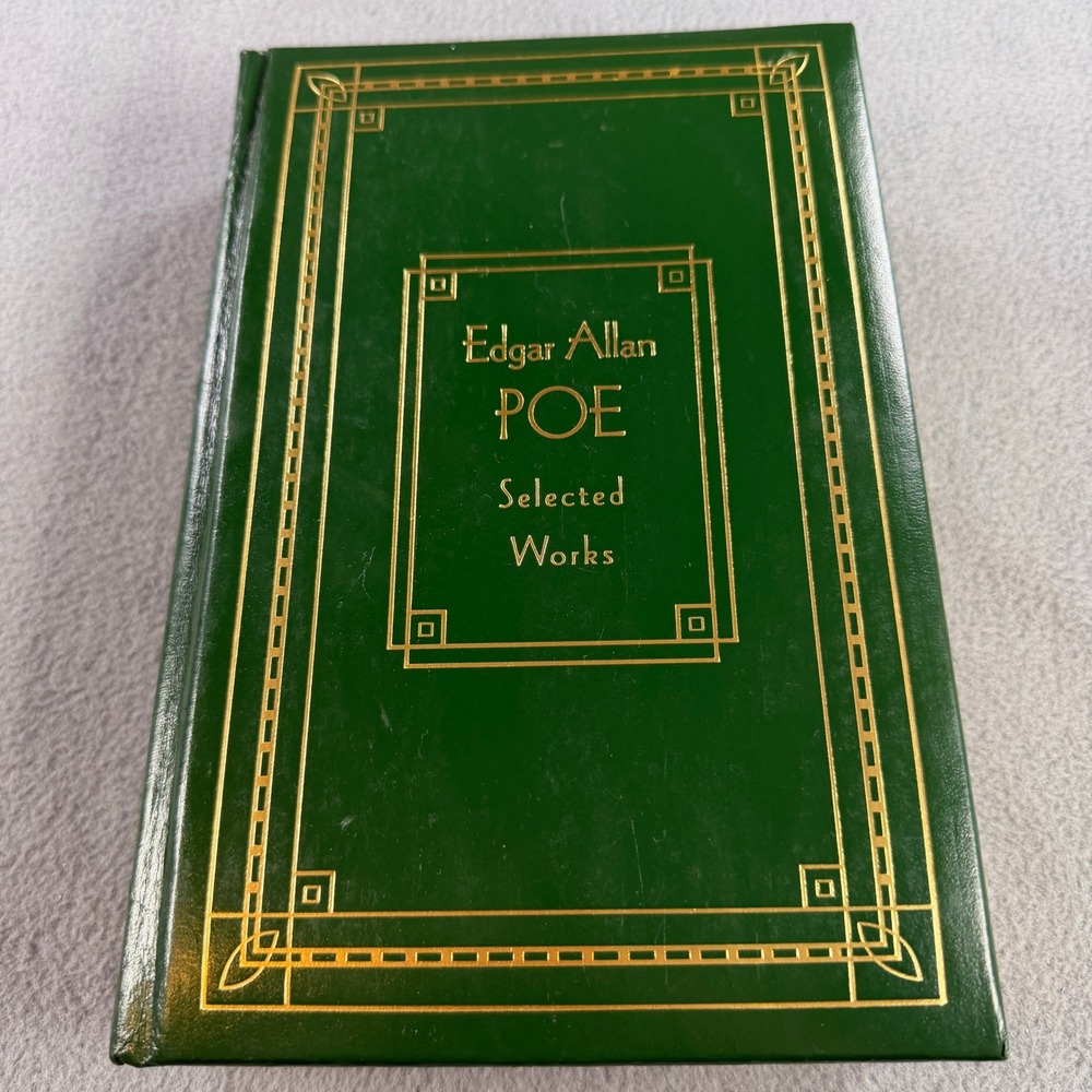 Edgar Allan Poe Selected Works Gramercy Literary Classics Green Gold Gilt Book